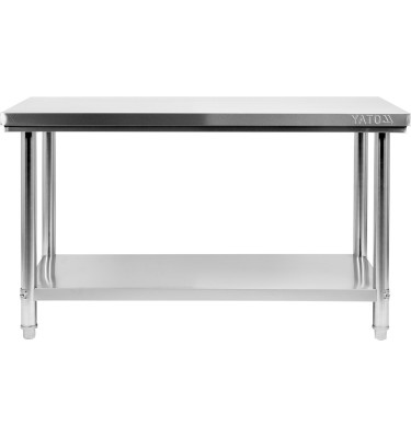 STÓŁ CENTRALNY SKŁADANY Z PÓŁKĄ 1600×700×H850MM YG-09014 YATO