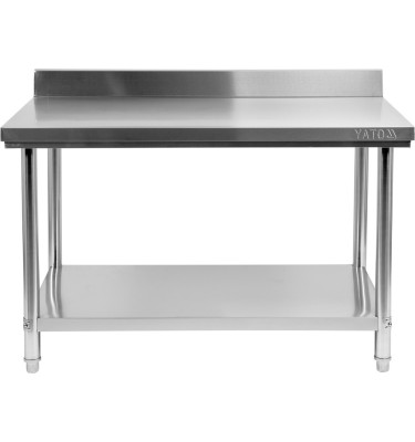 SKŁADANY STÓŁ PRZYŚCIENNY Z PÓŁKĄ 1600x700xH850+100MM YATO