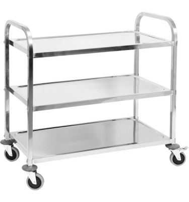 Wózek kelnerski cateringowy 3-półkowy serwisowy