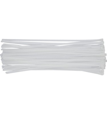 OPASKI PLASTIKOWE ROZPINANE 7,6x150mm 50SZT. BIAŁE