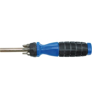 Wkrętak z gumową rękojeścią i wymiennymi grotami kpl.7szt. 65041 Vorel