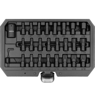 ZESTAW UDAROWYCH KLUCZY 1/2" TRZPIENIOWYCH Z NASADKĄ 25 EL