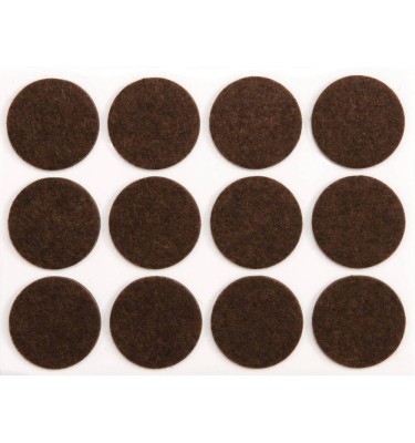 Podkładki filcowe 28 mm brązowe 74853 Vorel