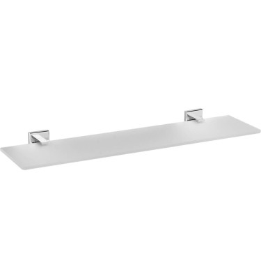 PÓŁKA SZKLANA 52 CM QUAD CHROM Fala 69321